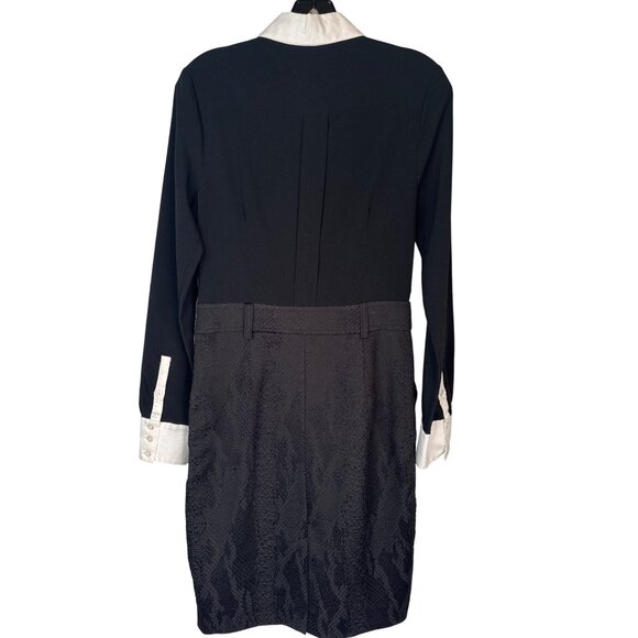 2/$30 Altuzarra Size 4 Black & White Long-Sleeve Dress - Picture 10 of 16